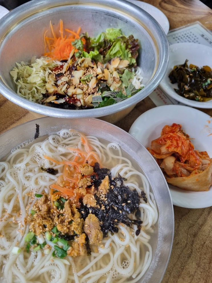  제주 구좌 맛집 해녀가 직접 잡은 평대성게국수