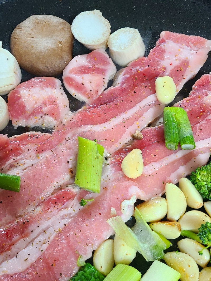 국내산삼겹살 한근 600g 한돈 가격, 집에서 제대로 먹기