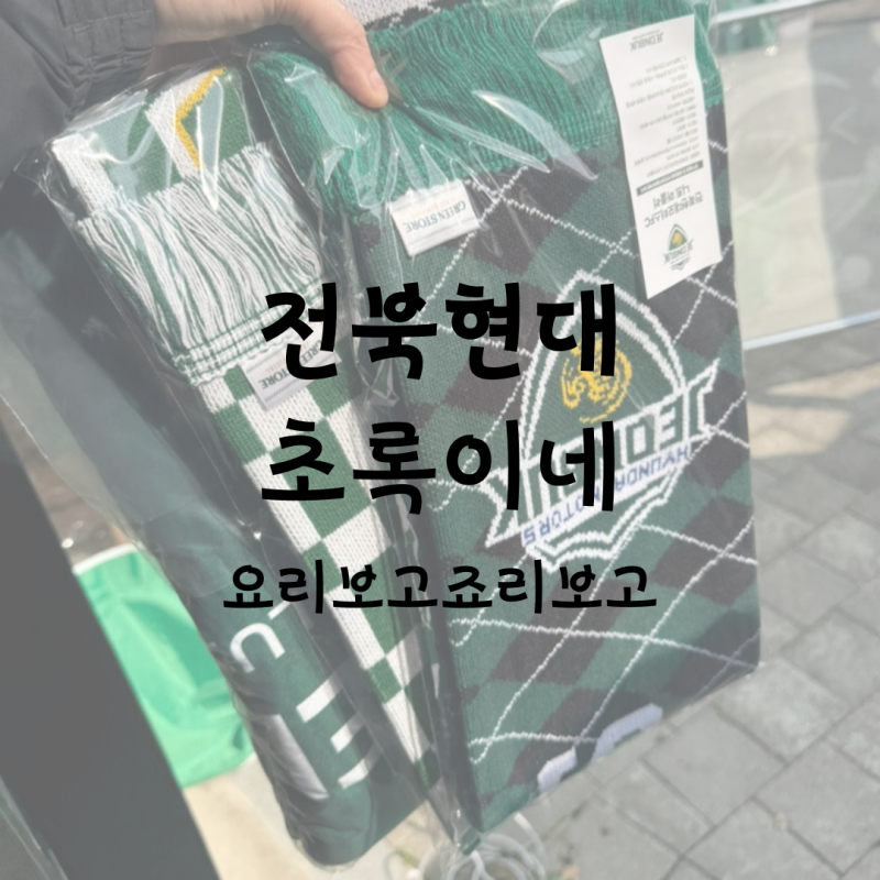 전북현대 초록이네, 그린스토어 방문 및 굿즈 구매 후기