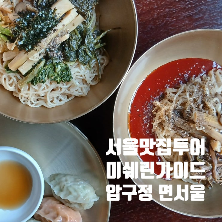  미쉐린 빕 구르망 투어(5) : 흑백요리사에 출연했던 김도윤 셰프 시당 압구정 면서울