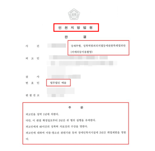 강제추행 무죄받으려면 해결사례 해결 관련 사진
