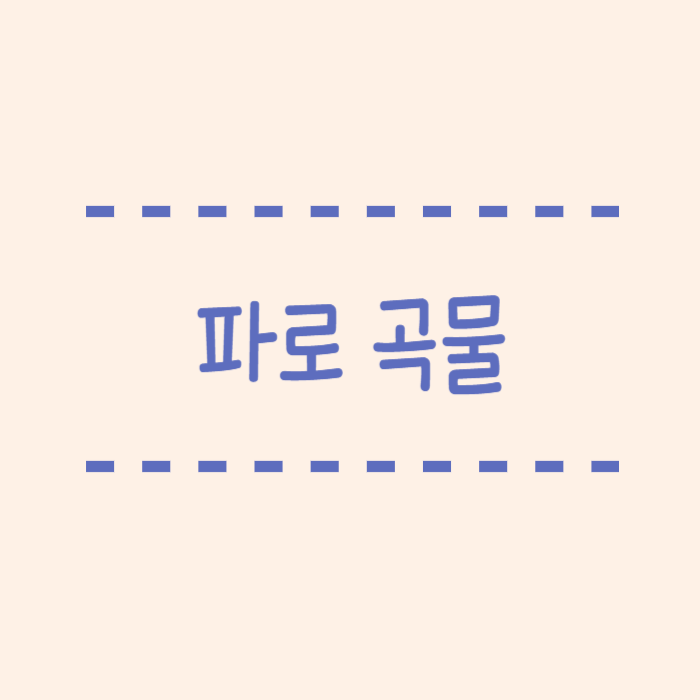 파로 곡물 효능 : 홍진경이 감량한 비법