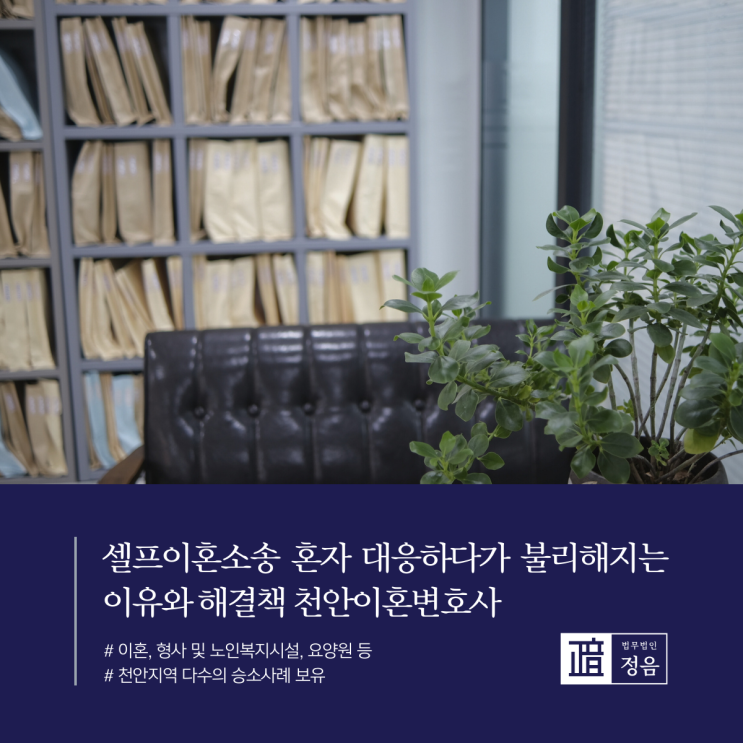  셀프이혼소송 혼자 대응하다가 불리해지는 이유와 해결책 천안이혼변호사