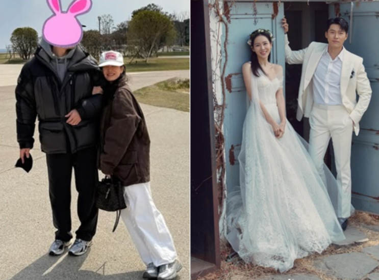 '<b>현빈</b>' <b>손예진</b>, 팔짱끼고 다정하게 누가봐도 <b>현빈</b>