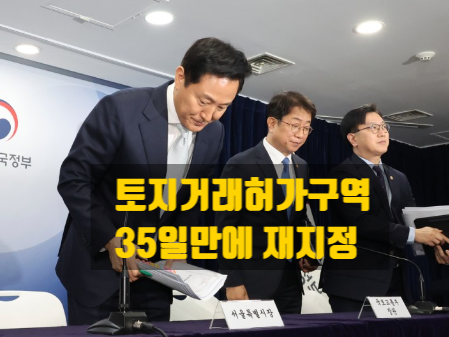  강남3구 (강남,서초,송파)와 용산구 모든 아파트 토지거래허가구역 지정