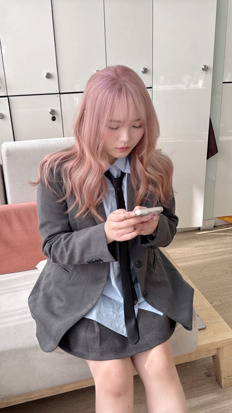  배곧미용실 보그헤어배곧점 | 건강하게 블랙빼기 후 핑크베이지염색 도전!