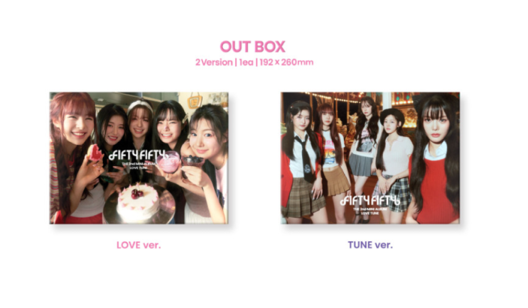  피프티피프티 2nd Mini Album [LOVE TUNE Random Ver.] 포토카드 삽입 공식오피셜 앨범