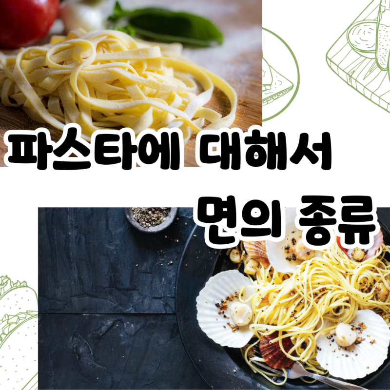 파스타면의 종류 이름과 특징을 알아보자!