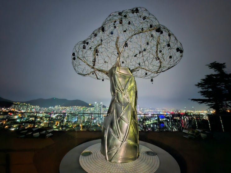  부산 야경 밤 드라이브 코스 추천 누리바라기 전망대