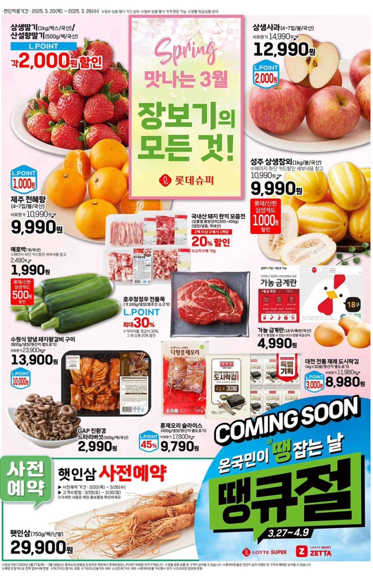  [롯데마트전단지]2025년 3월 20일(목) ~ 3월 26일(수)