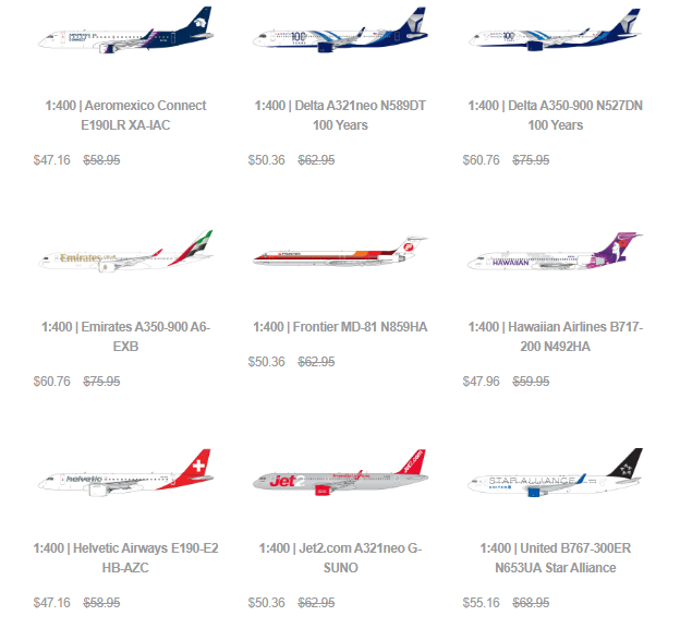  1:200, 1:400 gemini jets 프리오더, jfox inflight 프리오더 등등