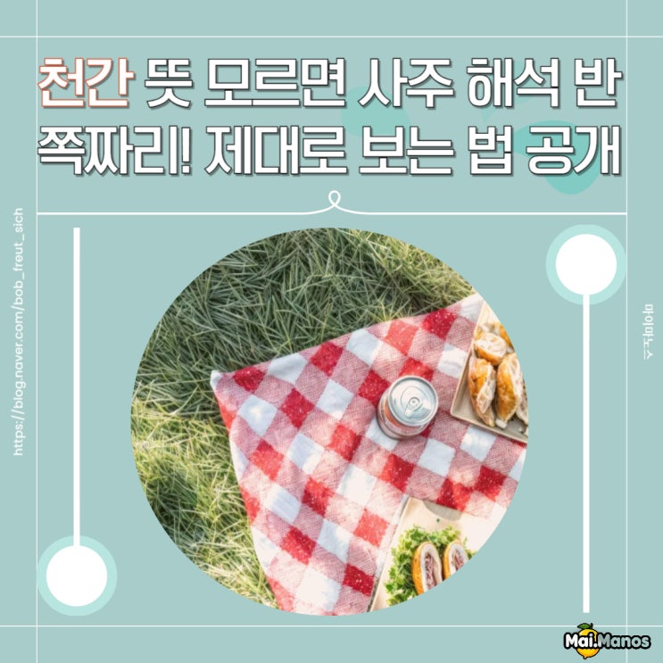  천간 뜻 모르면 사주 해석 반쪽짜리! 제대로 보는 법 공개