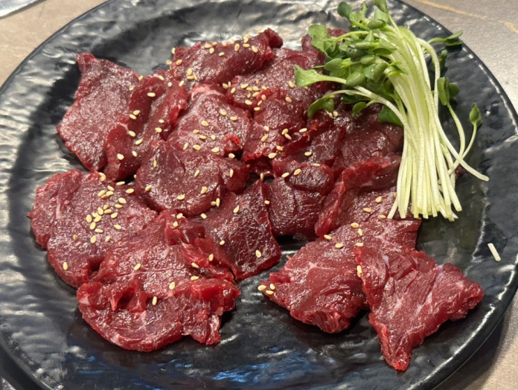  양재 소고기 회식하기 좋은 토종한우 뭉티기 정육식당