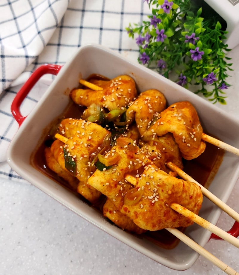 제천 빨간오뎅 레시피 어묵 꼬치 만들기 with 대용량 대원어묵