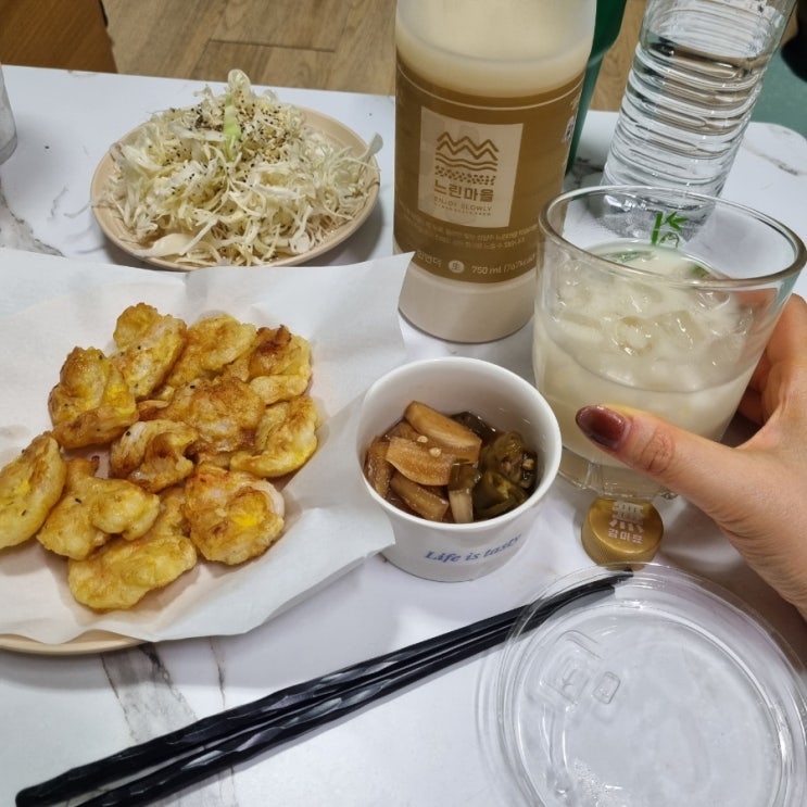  프리미엄막걸리의 새로운 선택! 홈술에 딱 맞는 무아스파탐 느린마을막걸리한번더 후기