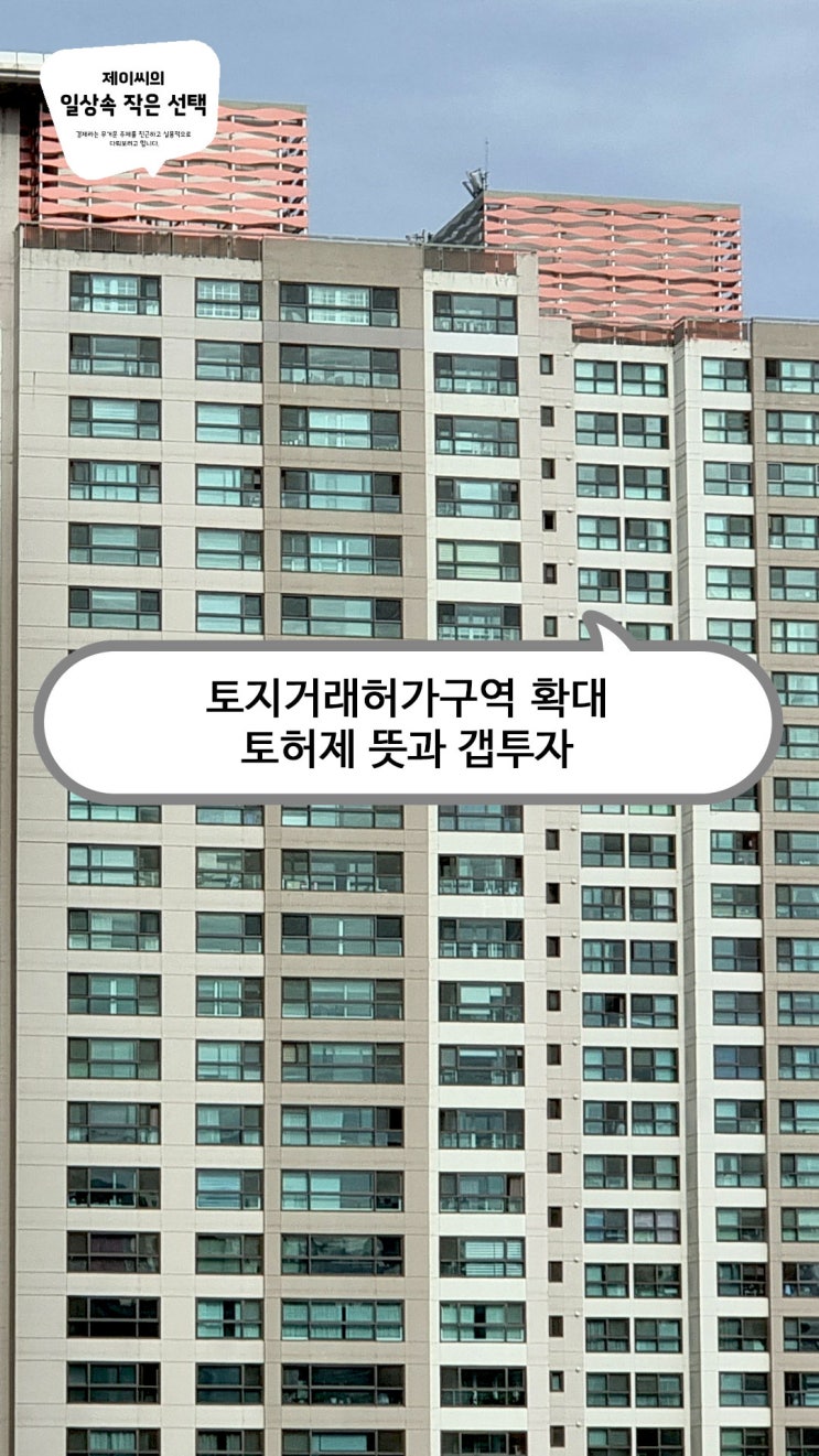 토지거래허가구역 <b>확대</b>, <b>토허제</b> 뜻과 갭투자