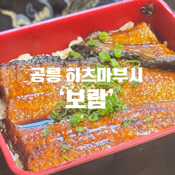  [공릉 히츠마부시] 내돈내산 공릉신상맛집, 장어덮밥을 파는 ‘보람’