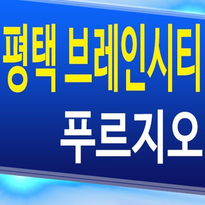  평택 브레인시티 장안동 푸르지오 아파트 3블럭 대우건설 미분양 모델하우스 분양정보