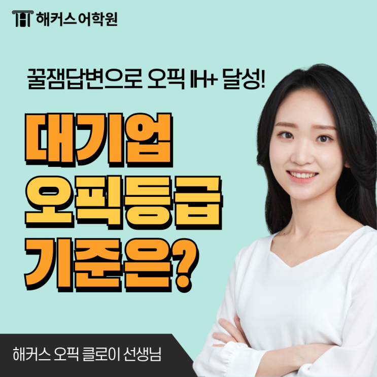  [오픽 등급 점수] 대기업 오픽, 삼성 직무별 오픽 기준은?