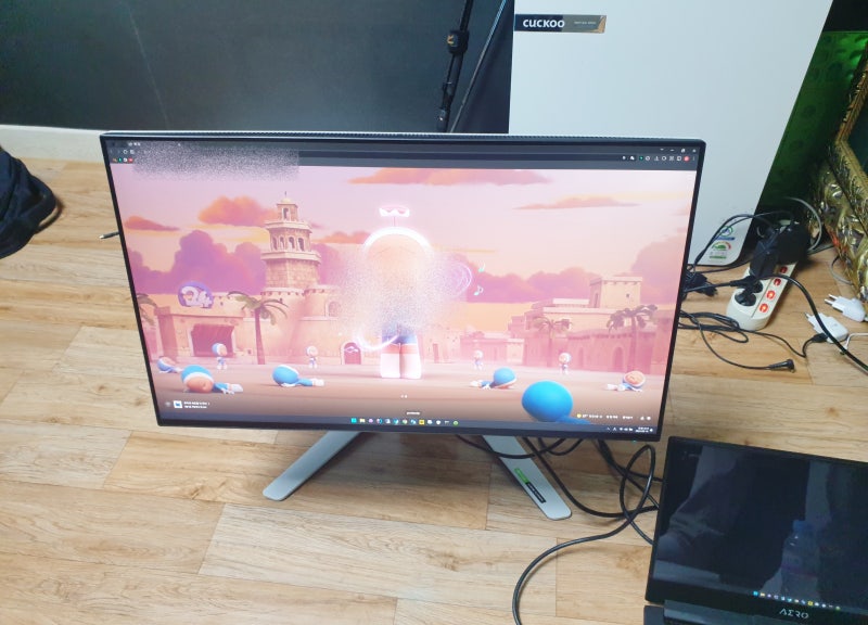 DELL 모니터 에일리언웨어 화면 세로줄 AW2721D 델 모니터 액정 수리 출장 교체수리