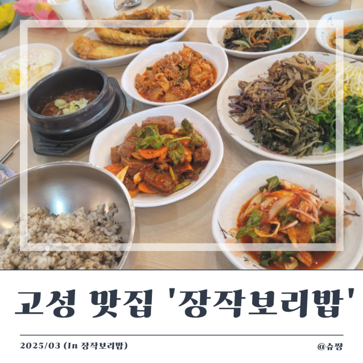 [강원도 고성 맛집] 푸짐한 고성 한식집 '장작 보리밥'