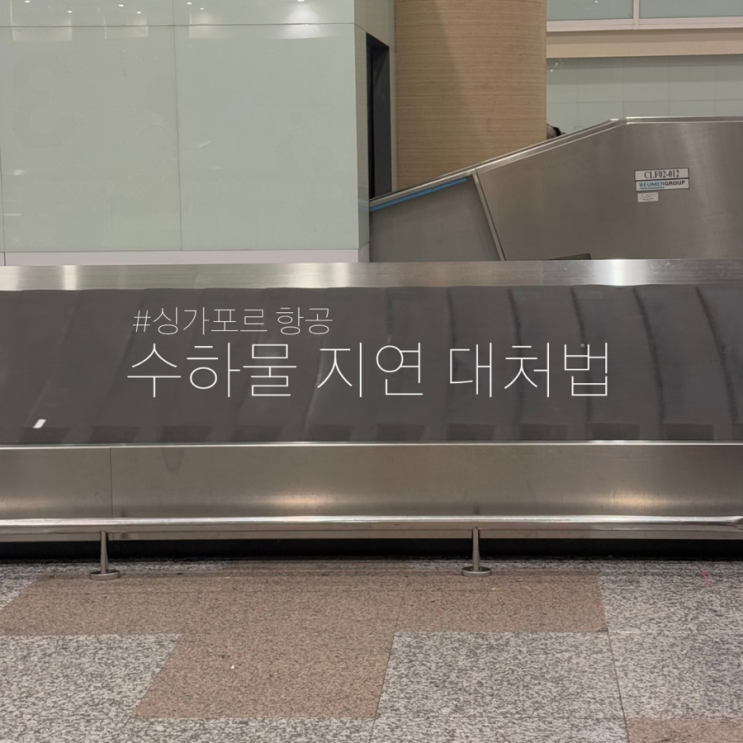  [싱가포르항공] 발리행 비행기, 싱가폴 경유하면서 수하물 분실 후 길리섬에서 받은 이야기(지연/보상)