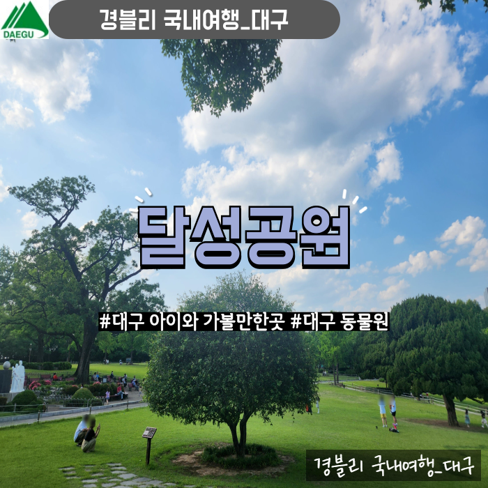  대구 아이와 가볼만한곳 대구동물원 대구나들이추천 '달성공원'