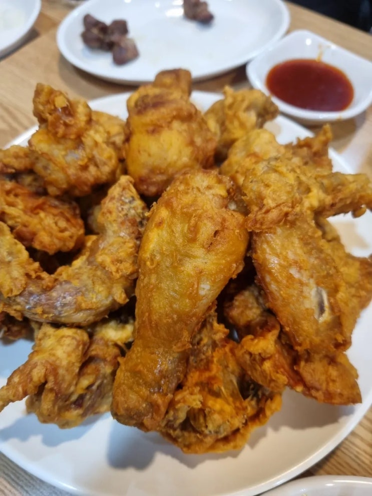  인덕원 맛집 유성통닭 방문 후기 닭똥집이 별미네!