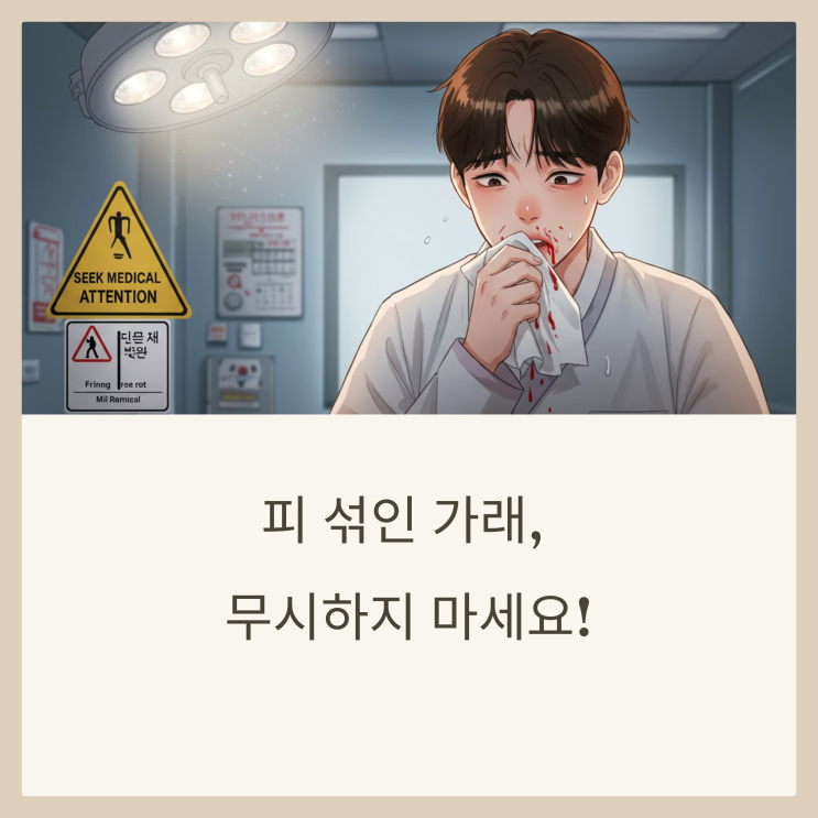  피 섞인 가래, 진단 어떤 정밀 검사를 받아야 할까요?