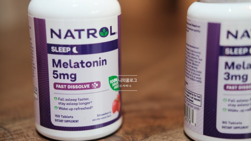 나트롤 멜라토닌 5mg (Natrol Melatonin) - 불면증 끝판왕 수면 부족 끝!