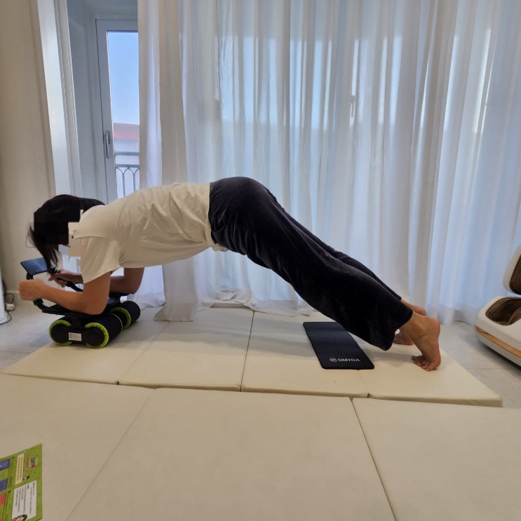  복근 운동 기구 집에서 뱃살관리 오마이가 ab슬라이드