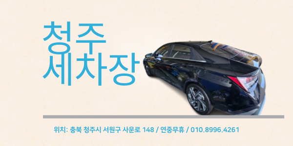  청주세차장에서 하부스팀세차 받고 청주손세차까지 깔끔하게!