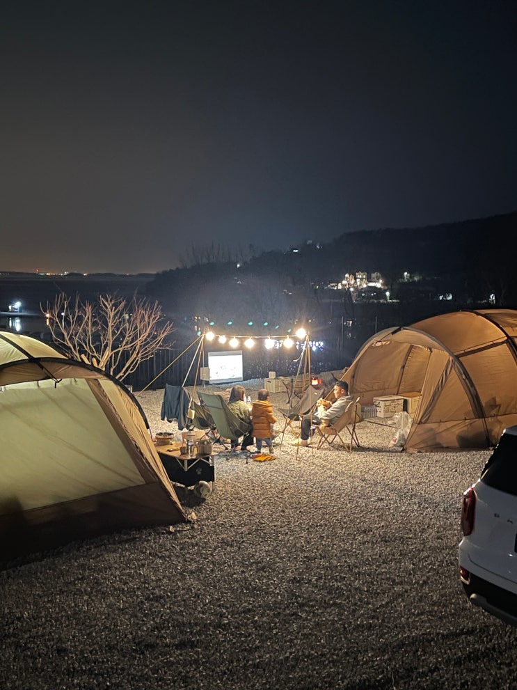 강화도 애견동반 오션포레스트 캠핑장 두가족 사이트 Z02