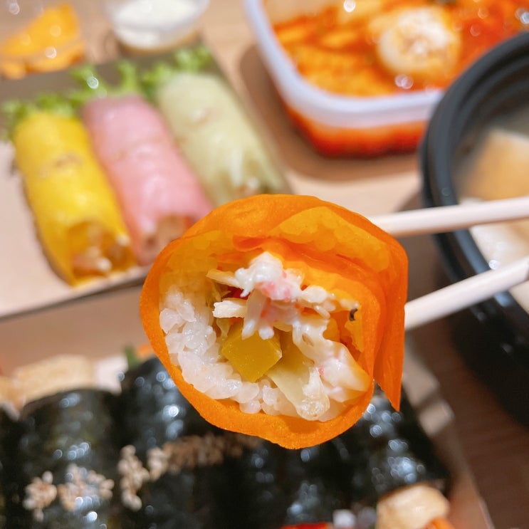  못골역 맛집 꼬김빱 아이들 먹이기좋은 꼬마김밥 전문점