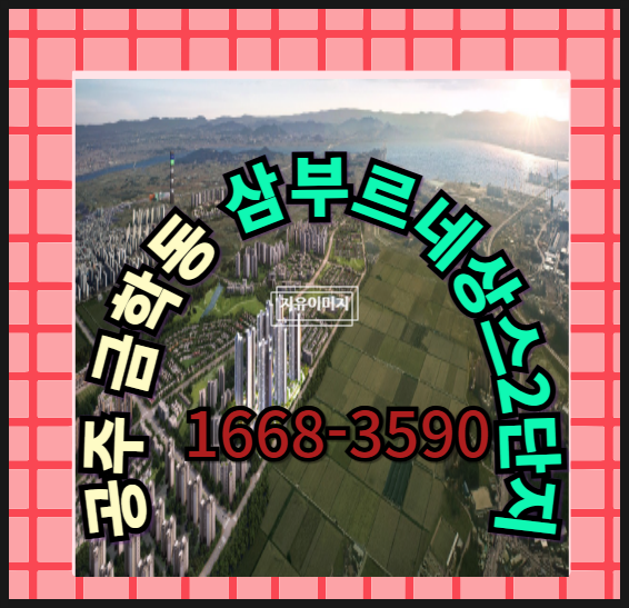  공주 금학동 삼부 르네상스 2차 아파트 인기많은 소형평수 잔여 분양 안내