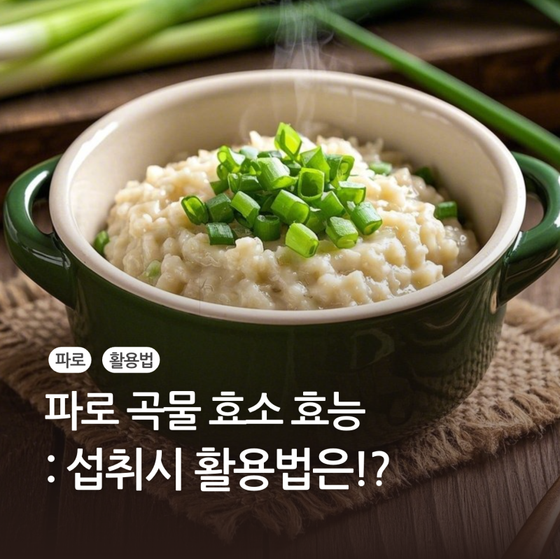 파로 곡물 효소 효능과 활용법