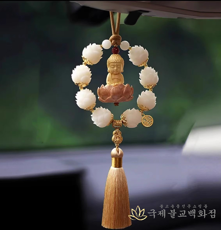 [아기부처 연꽃차걸이] 부처님오신날 소원성취와 재물운을 위한 특별한 연등! 불교용품 파는곳, 불교박람회 굿즈