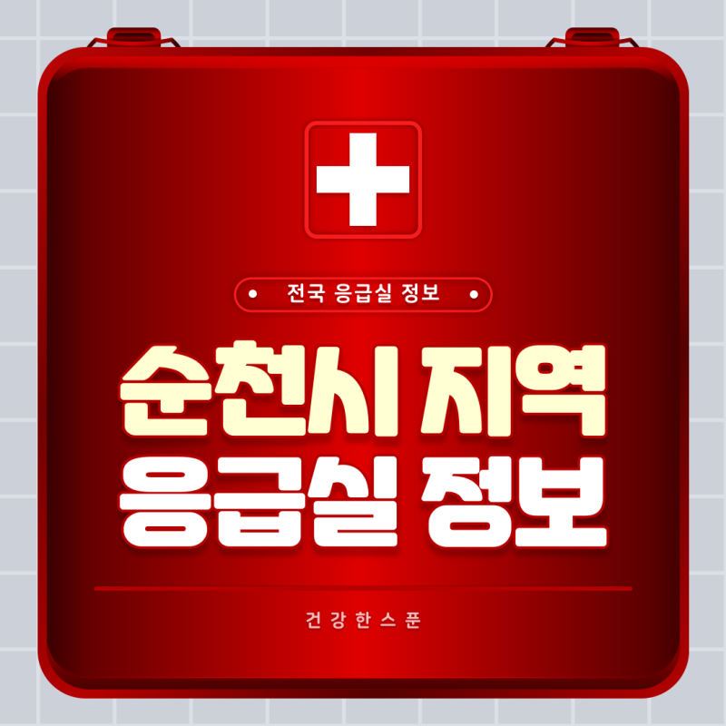 순천시 응급실 정보 (응급실 운영 병원, 연락처 및 위치)