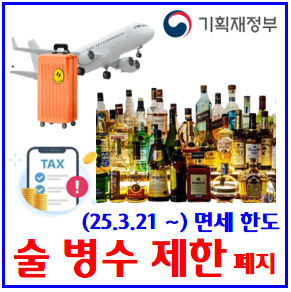  여행자 면세 주류 병수 (ft. 술 2병 제한 폐지) : 3월21일, 2리터, 400달러, 19세미만, 향수, 신고, 가격, 휴대품, 기본별도, 담배, 제주도, 신라, 지정면세점