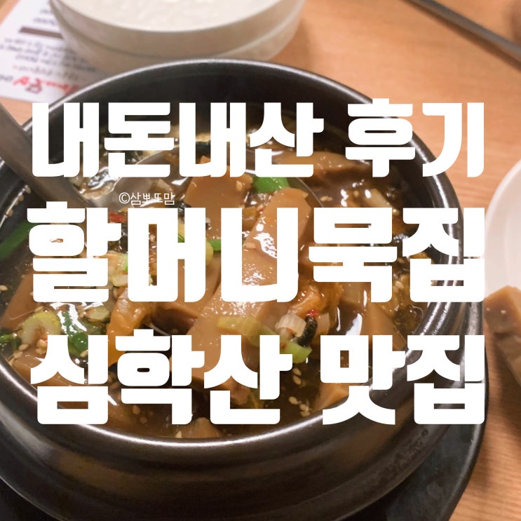  [내돈내산] 누군가 나에게 파주 맛집을 물어본다면 여기는 꼭 빼먹지않는다 - 할머니묵집(심학산 맛집)