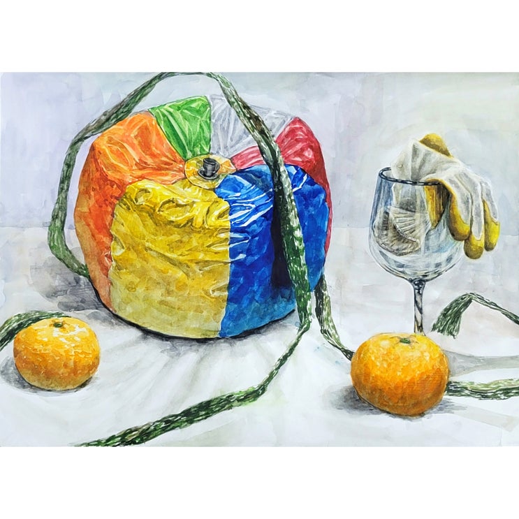 수채화 그림 그릴 때 알면 좋은 물감조색법