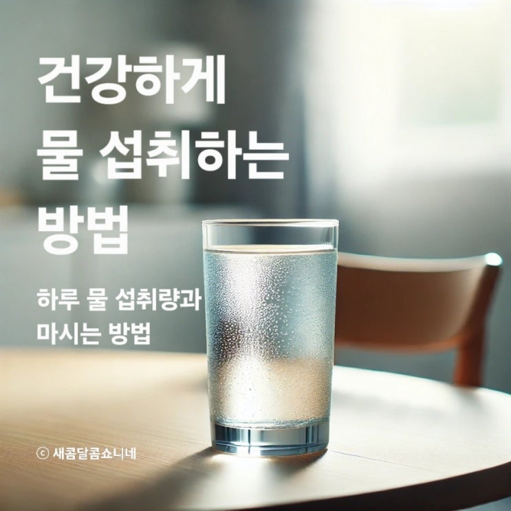  하루 물 섭취량, 권장량과 계산방법, 먹는방법까지 알아봤어요!