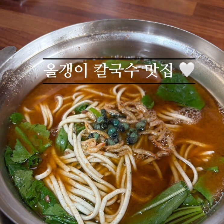   음성로컬맛집_#내돈내산 #올갱이칼국수 #칼국수맛집 #초향기칼국수에 다녀온 후기 