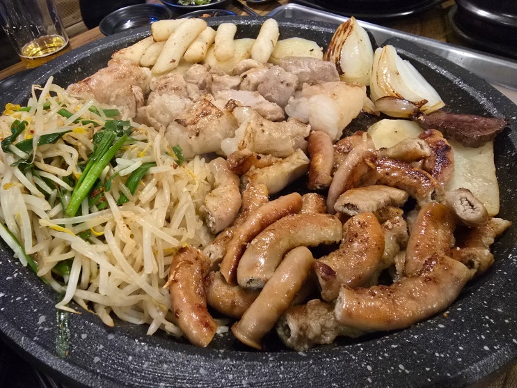  인천 구월동 곱창 맛집 - 곱돌한우소곱창집, 소곱창 모둠으로 푸짐한 회식 후기