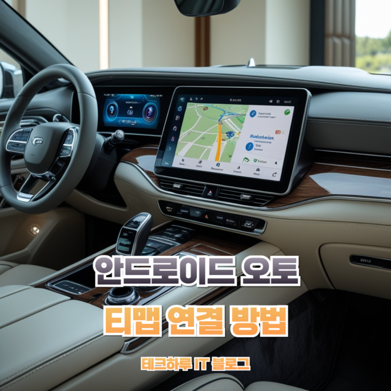 안드로이드오토 티맵 연결 쉽고 빠르게 설정하는 방법