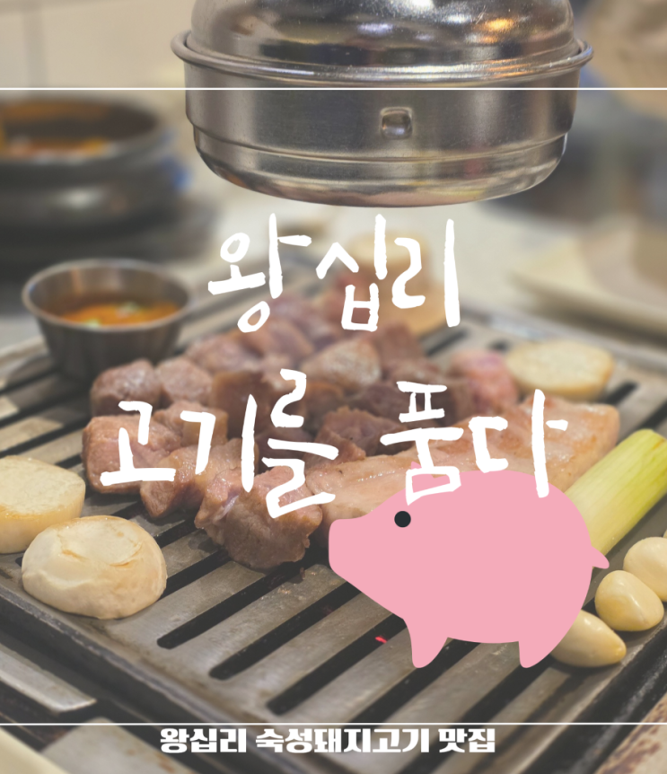 왕십리역근처 고기 맛집은 어디? 단 하루 맛봤지만 평생 못 잊을 왕십리 숙성돼지목살