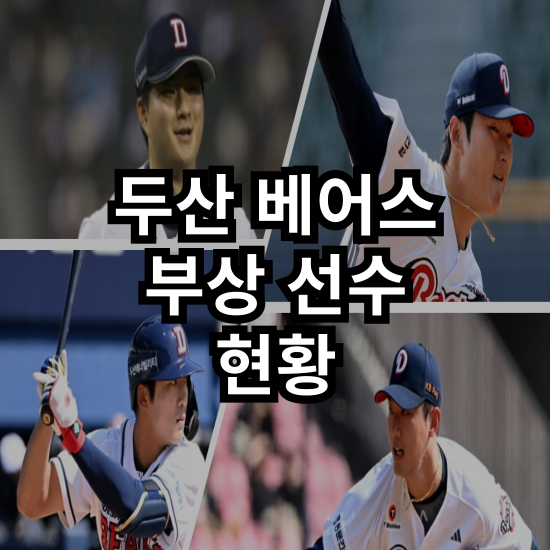 [두산 베어스] '병동' 두산 베어스의 주요 부상 선수 현황 : <b>곽빈</b>... 