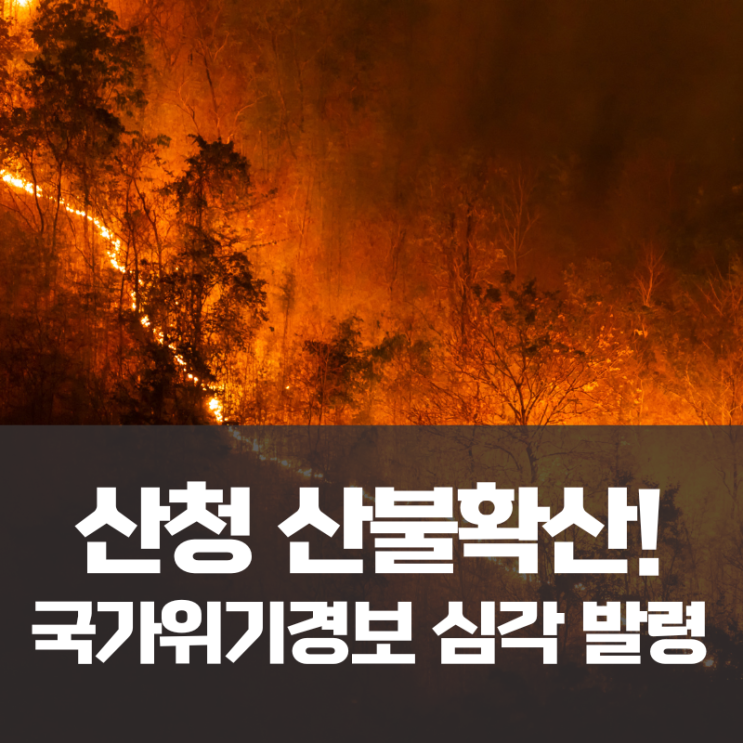경남산청 <b>산불</b> 3단계! 원인과 <b>진화</b> 상황