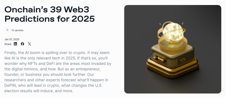  Onchain’s 39 Web3 Predictions for 2025