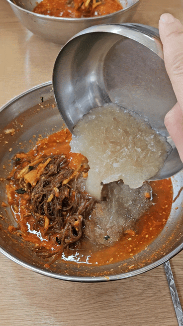  별미칡냉면 인천냉면 오이 뺄 수 있을까?